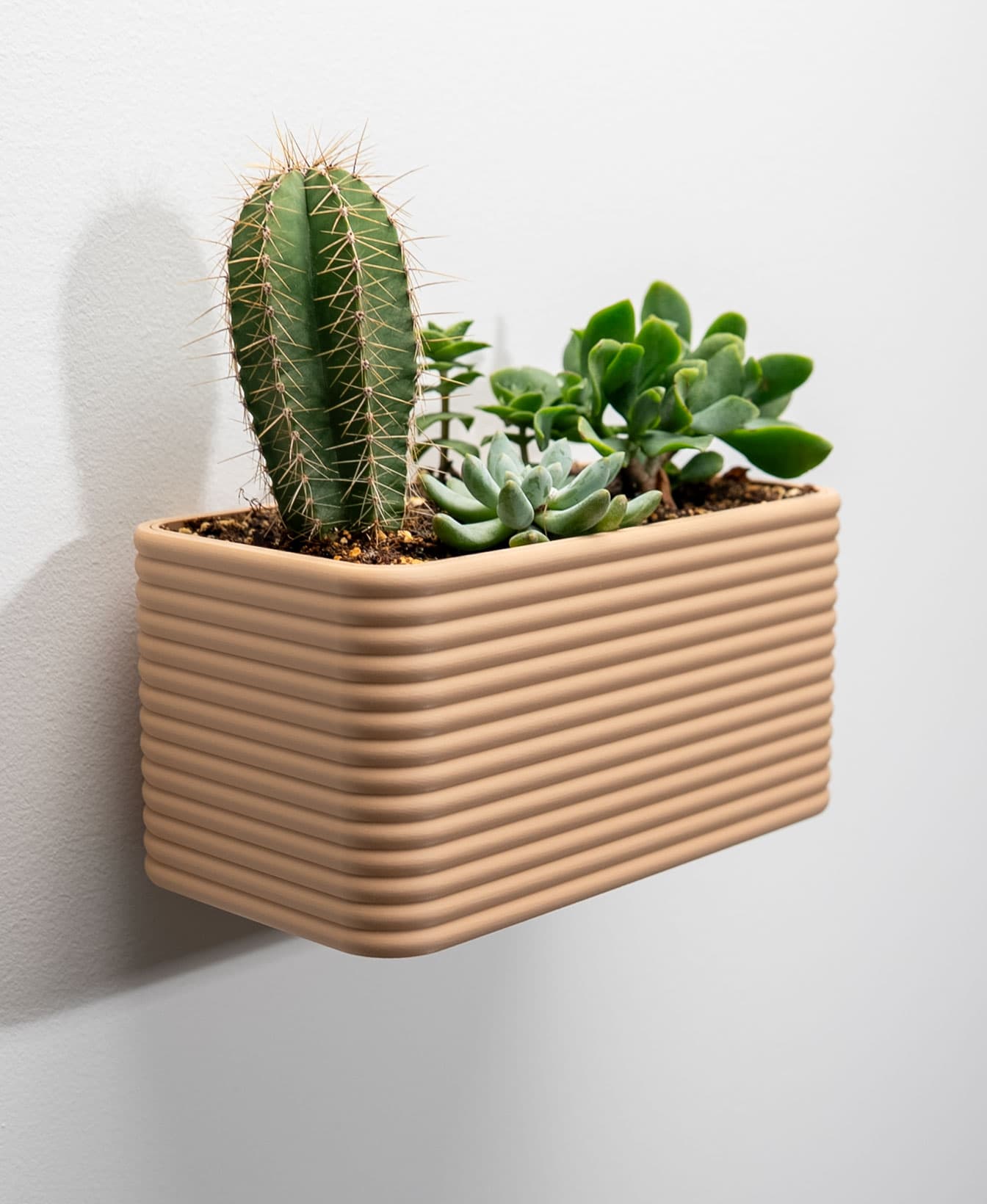 Wide Wall Planter — Poppy
